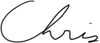 Chris' signature