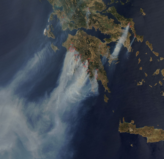 Fires in Greece