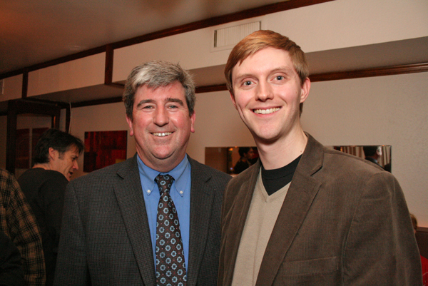 Glen and Chris Glen Murray and me at the November 25th Ben Wicks event, with Ralph Benmergui complaining about something in the background. Photo: Shaun Merritt
